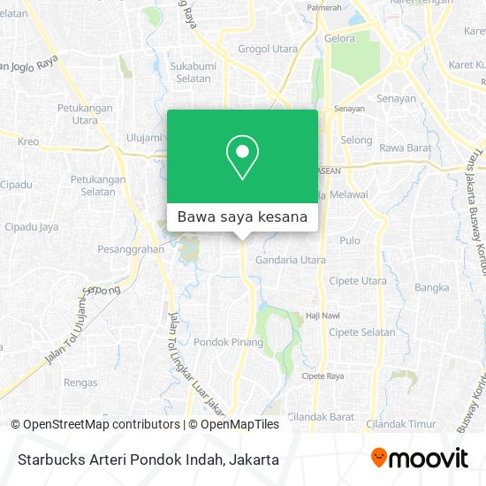 Peta Starbucks Arteri Pondok Indah