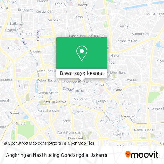 Peta Angkringan Nasi Kucing Gondangdia