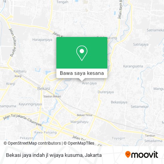 Peta Bekasi jaya indah jl wijaya kusuma