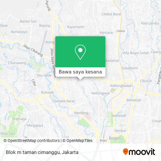 Peta Blok m taman cimanggu