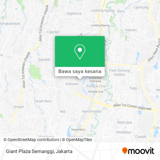 Peta Giant Plaza Semanggi