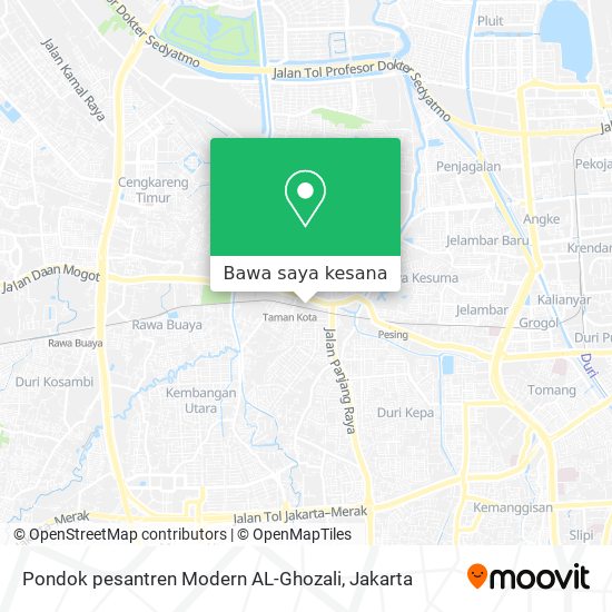 Peta Pondok pesantren Modern AL-Ghozali