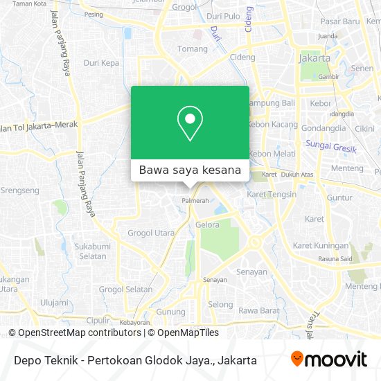 Peta Depo Teknik - Pertokoan Glodok Jaya.