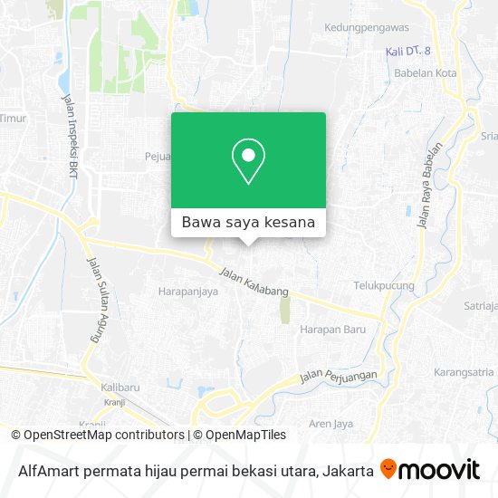 Peta AlfAmart permata hijau permai bekasi utara