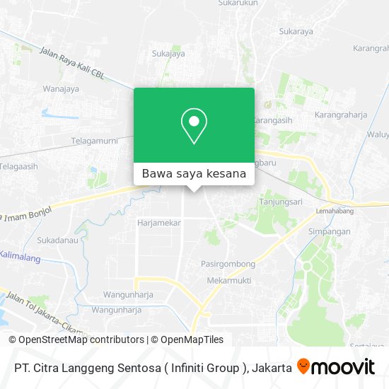 Peta PT. Citra Langgeng Sentosa ( Infiniti Group )