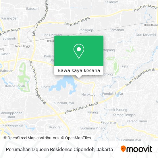 Peta Perumahan D'queen Residence Cipondoh