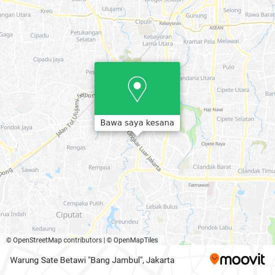 Peta Warung Sate Betawi "Bang Jambul"