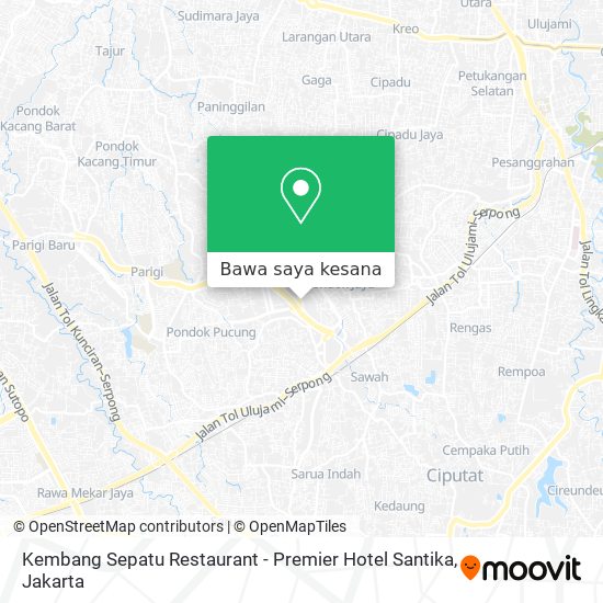 Peta Kembang Sepatu Restaurant - Premier Hotel Santika