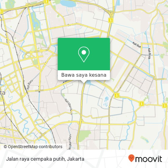 Peta Jalan raya cempaka putih