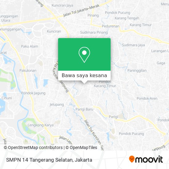 Peta SMPN 14 Tangerang Selatan