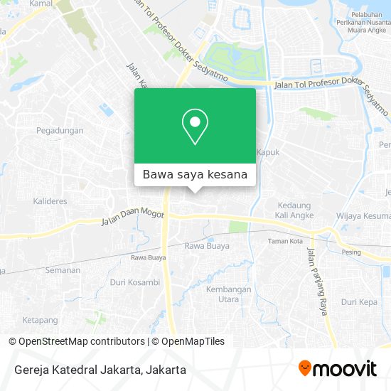 Peta Gereja Katedral Jakarta