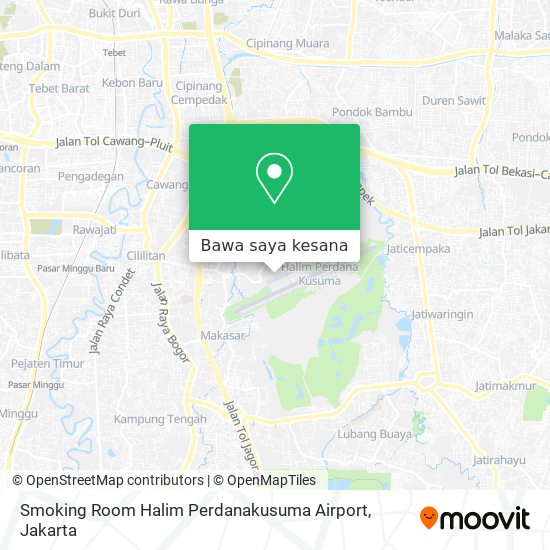 Peta Smoking Room Halim Perdanakusuma Airport