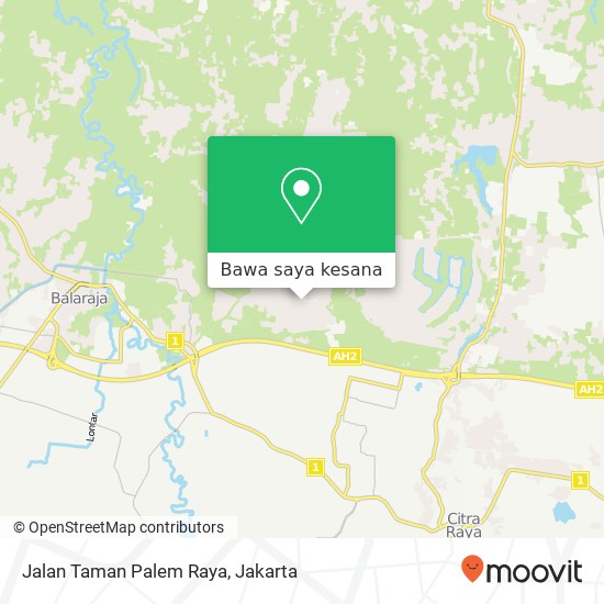 Peta Jalan Taman Palem Raya