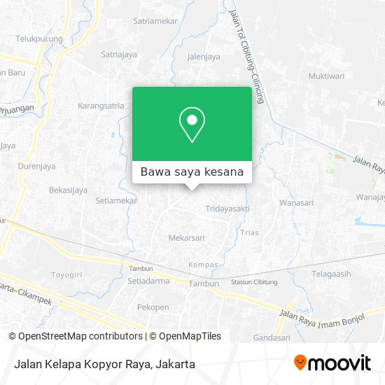 Peta Jalan Kelapa Kopyor Raya