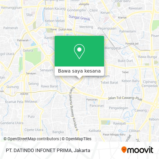 Peta PT. DATINDO INFONET PRIMA