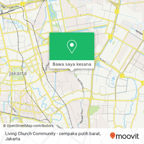 Peta Living Church Community - cempaka putih barat