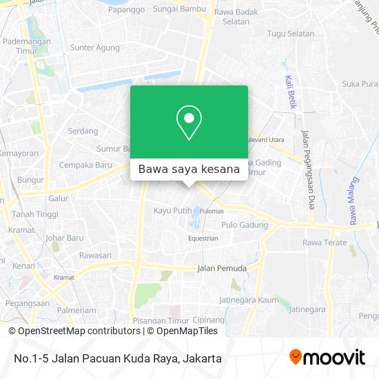 Peta No.1-5 Jalan Pacuan Kuda Raya