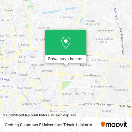 Peta Gedung C kampus F Universitas Trisakti