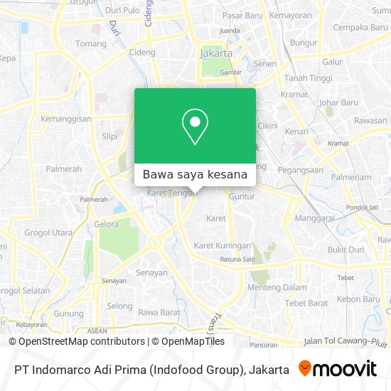 Peta PT Indomarco Adi Prima (Indofood Group)