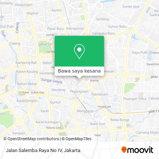 Peta Jalan Salemba Raya No IV