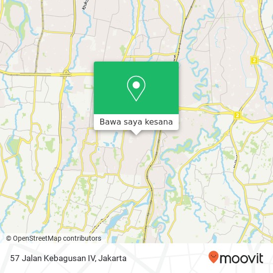 Peta 57 Jalan Kebagusan IV