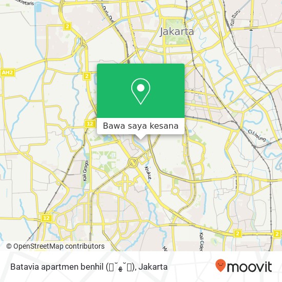 Peta Batavia apartmen benhil (˘ﻬ˘)