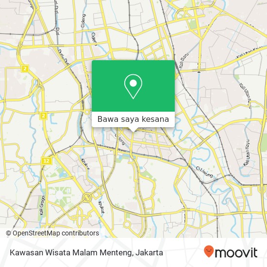 Peta Kawasan Wisata Malam Menteng