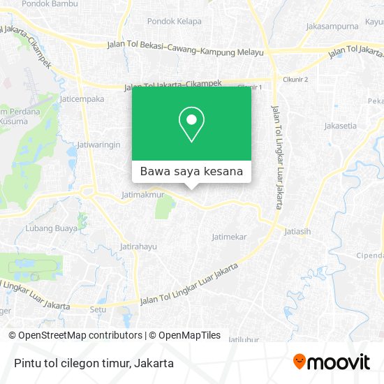 Peta Pintu tol cilegon timur