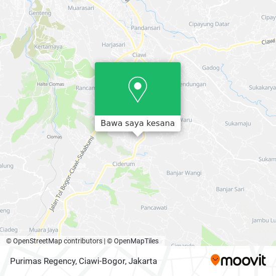 Peta Purimas Regency, Ciawi-Bogor