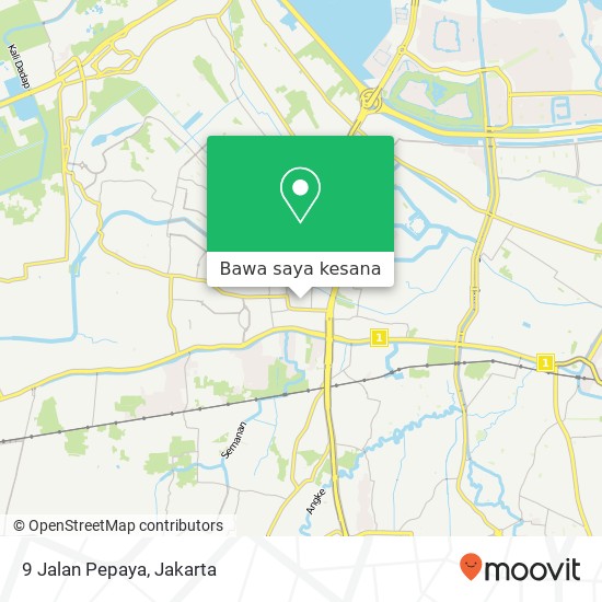 Peta 9 Jalan Pepaya