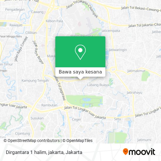 Peta Dirgantara 1 halim, jakarta