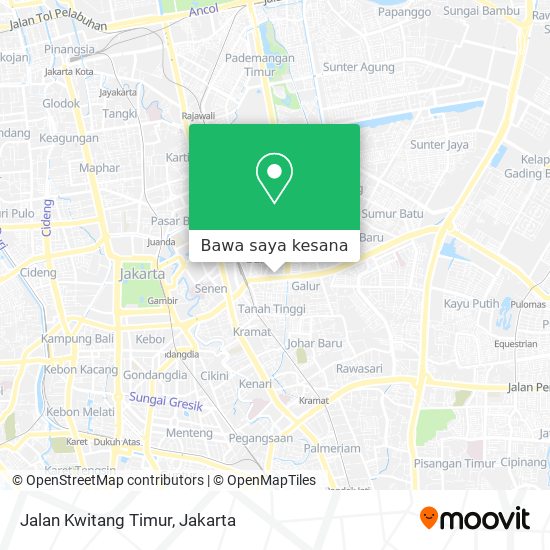 Peta Jalan Kwitang Timur