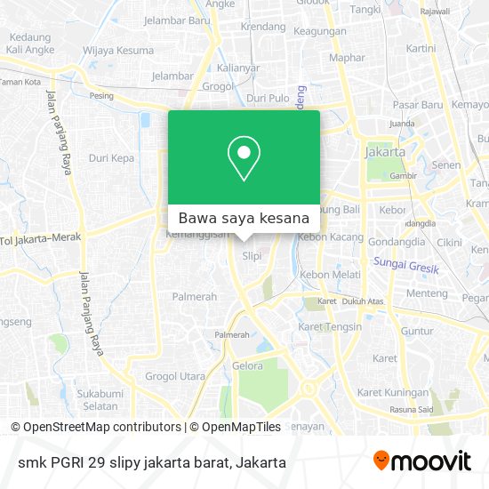 Peta smk PGRI 29 slipy jakarta barat