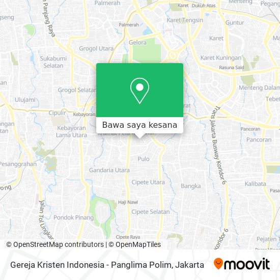 Peta Gereja Kristen Indonesia - Panglima Polim