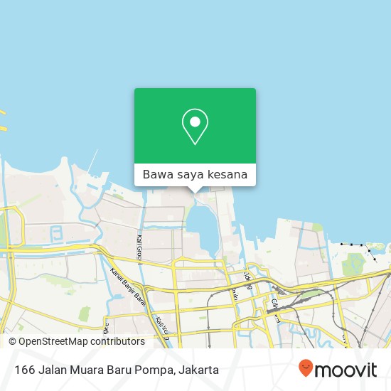 Peta 166 Jalan Muara Baru Pompa