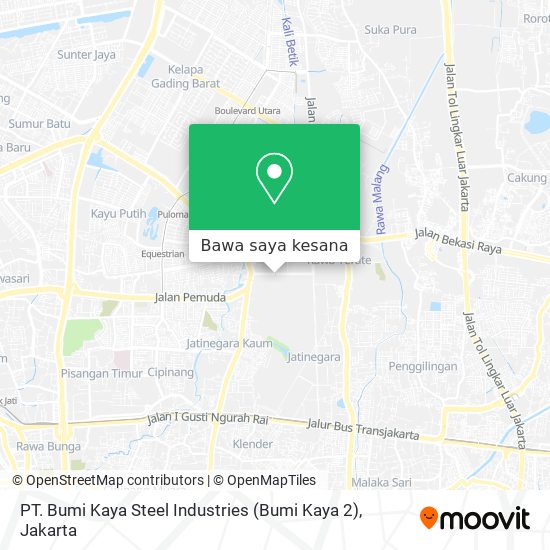 Peta PT. Bumi Kaya Steel Industries (Bumi Kaya 2)