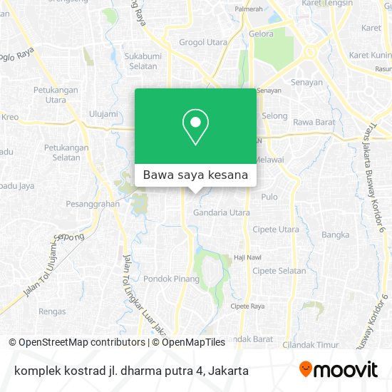 Peta komplek kostrad jl. dharma putra 4