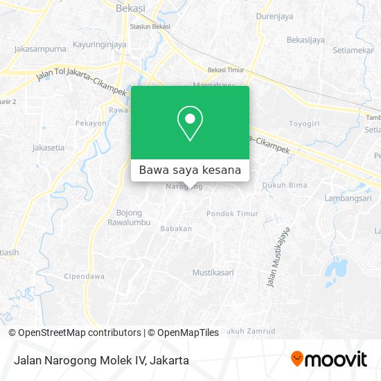 Peta Jalan Narogong Molek IV