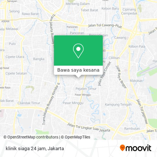 Peta klinik siaga 24 jam