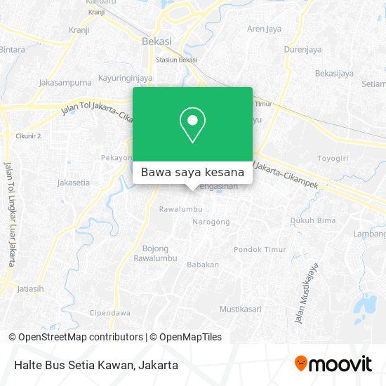 Peta Halte Bus Setia Kawan