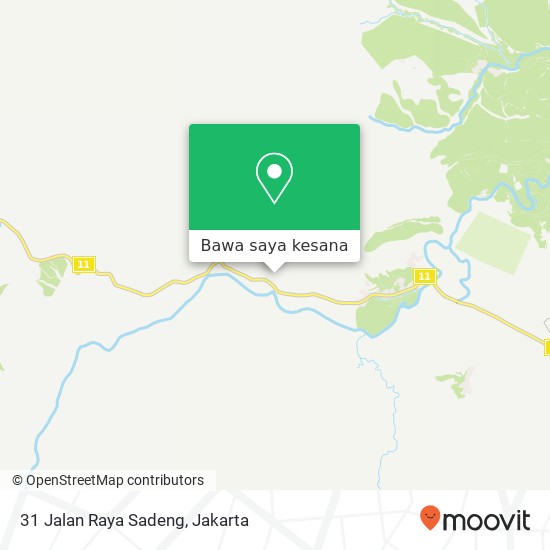 Peta 31 Jalan Raya Sadeng