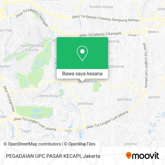Peta PEGADAIAN UPC.PASAR KECAPI