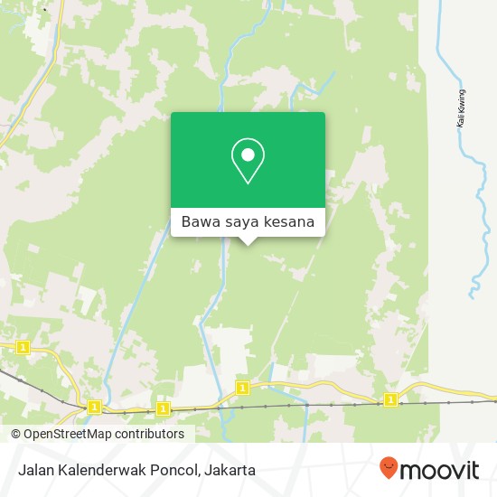 Peta Jalan Kalenderwak Poncol