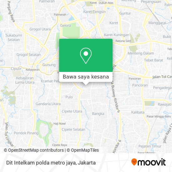 Peta Dit Intelkam polda metro jaya