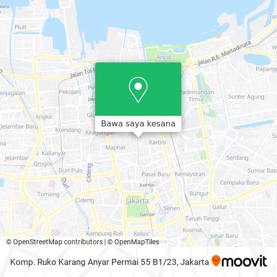 Peta Komp. Ruko Karang Anyar Permai 55 B1 / 23