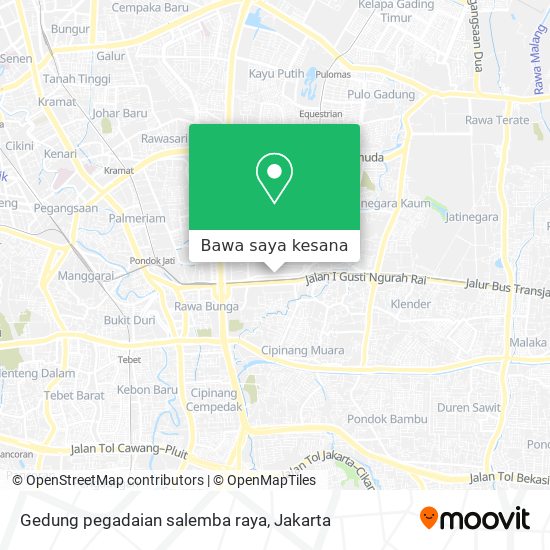 Peta Gedung pegadaian salemba raya