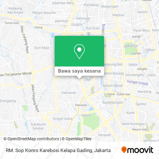 Peta RM. Sop Konro Karebosi Kelapa Gading