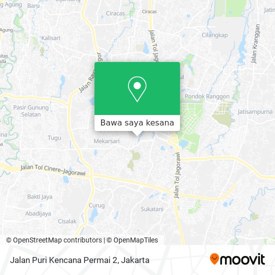 Peta Jalan Puri Kencana Permai 2