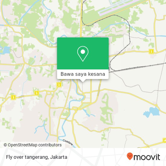 Peta Fly over tangerang