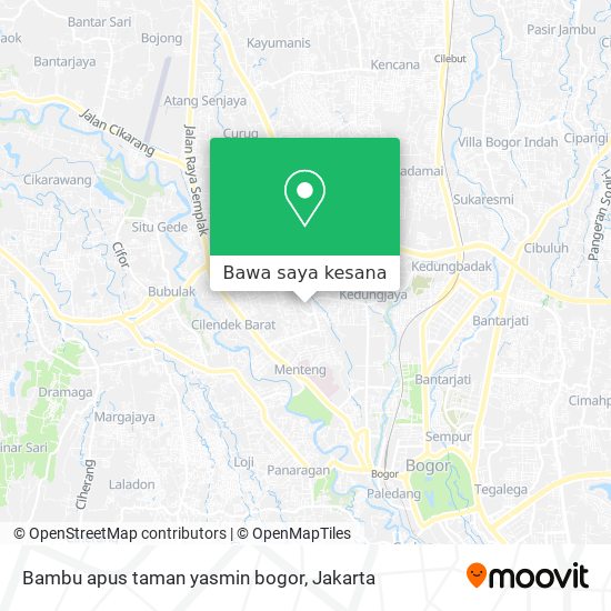 Peta Bambu apus taman yasmin bogor